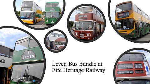 Leven Bus Bundle at Fife Heritage Railway [Transport Video] #FifeHeritageRailway #VintageBusRally