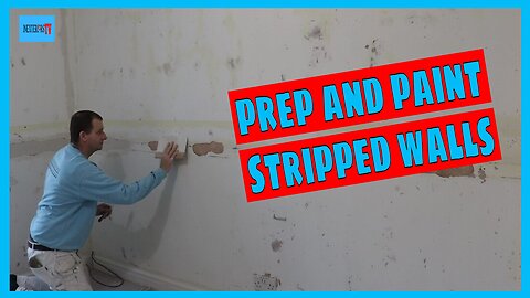 Prepare and paint after wallpaper removal.