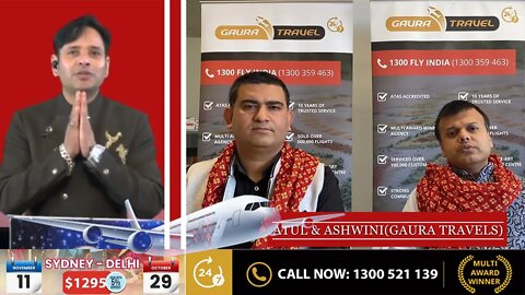 Special Diwali Flights From Australia to India | GAURA TRAVELS | FRIENDS WORLD TV