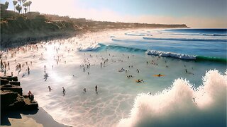 Soothing Ocean Waves: 11 Hour California Beach Experience