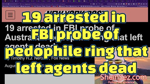 19 arrested in FBI probe of pedophile ring that left agents dead-SheinSez 256