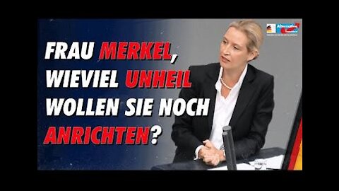 Aufruhr im Bundestag, als Alice Weidel mit Merkels Politik abrechnet! - AfD-Fraktion im Bundestag