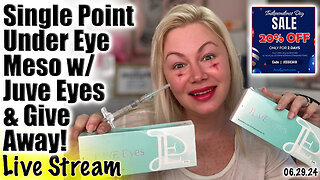 Live Single Point Under Eye Meso w/ Juve Eyes, GIVEAWAY & Sale! Code Jessica10 Saves ACecosm