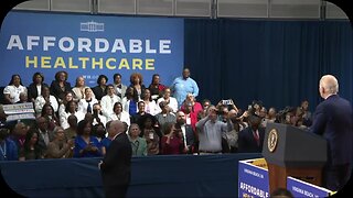 Joe Biden talks about nurse whispering in his ear and breathing on him