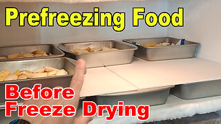 Freeze Drying - Prefreezing Food in Pans
