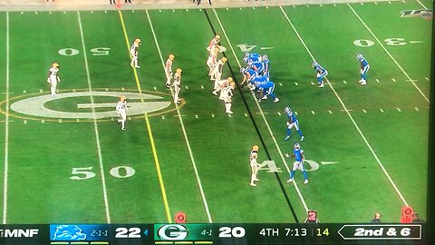 Lions vs Packers, bad call #1