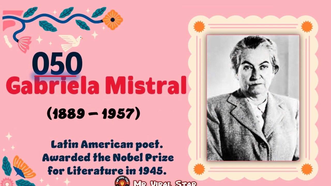 Gabriela Mistral(1889 – 1957)| TOP 150 Women That CHANGED THE WORLD ...