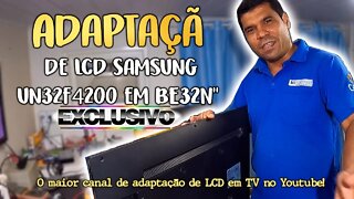 Adaptação de tela lcd samsung 32