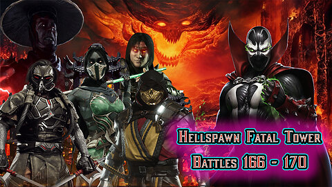 MK Mobile. Hellspawn Fatal Tower - Battles 166 - 170