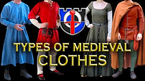 Most common types of MEDIEVAL CLOTHES or garments: MEDIEVAL MISCONCEPTIONS