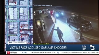 Victims face accused Gaslamp shooter