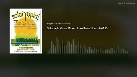 Solartopia Green Power & Wellness Hour - 8.03.23