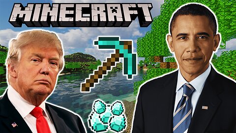 Presidents playing MINECRAFT meme (Trump Biden Obama) *AI voice* #meme #memes #minecraft