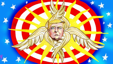 President Donald Trump Political Cartoon NFT