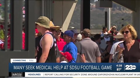 Many seek help at SDSU football game