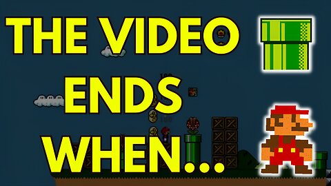 If I fell into the hole, the video will end - Super Mario world unknown