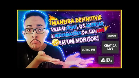 COMO VER O CHAT ALERTAS E INFORMAÇÕES DA LIVE COM UM MONITOR SEM USAR O CELULAR