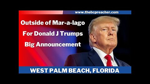Outside of Mar-a-lago For Donald J Trumps Big Announcement #trump #trump2024 #presidentialrun