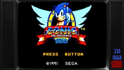 330 Mega Shot 1: Sonic The Hedgehog,"warp" na Green Hill Act 1 (Master System)