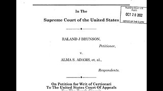 Jan. 6 2023 Supreme Court case could legally overturn 2020 election (Brunson vs Adams)