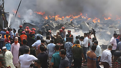 BDR market caught fire in Bangladesh in extreme heat