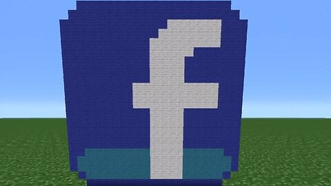 Minecraft satisfying Facebook logo #2 please subscribe #short #shorts #viral #viralvideo #mi