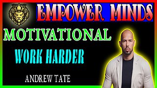 GET UP OFF YOUR A*S AND WORK HARDER | Andrew Tate Motivation