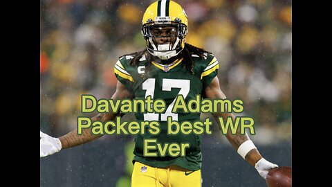 Davante Adams is the Packers best WR Ever. Watch and learn