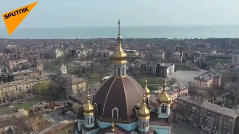 The Main Cathedral In Mariupol, Filmed On The Eve Of Easter!
