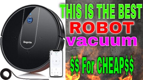 Robotic Vacuum Cleaner Bagotte BG700 1600PA Self-Charging Robot Vacuum Carpet + Hardwood Floors