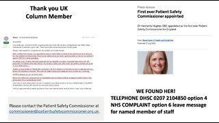 UK Column News - 14th October 2022 - The Patient Safety Commissioners