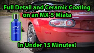 Ceramic Coating and Full Exterior Detail of a 2006 Mazda Miata In Under 15 Minutes