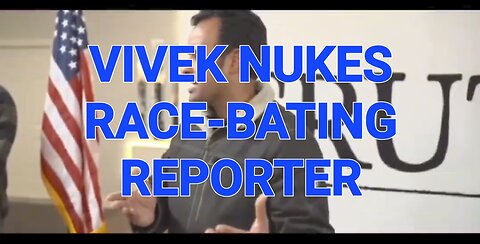 Vivek destroys race-bating "journalist" during press conference