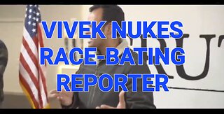 Vivek destroys race-bating "journalist" during press conference