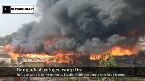 Thousands in Bangladesh without shelter after fire at Rohingya camp