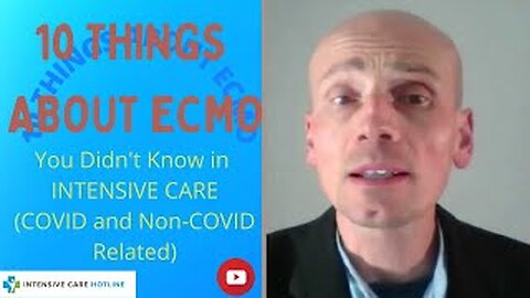 10 things about ECMO you didn’t know in intensive care!(COVID and non- COVID related)! Live stream!