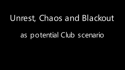 Alexander Laurent - Unrest, Chaos and Blackout as Potential Club Scenario (subbed)