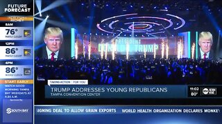 Pres. Trump takes stage at young republicans event