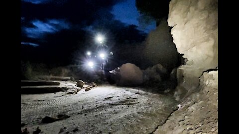 Night riding the desert