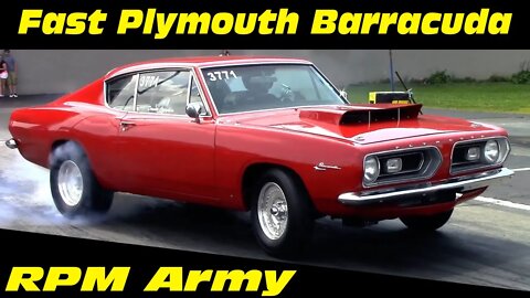 11 Second Plymouth Barracuda Drag Racing