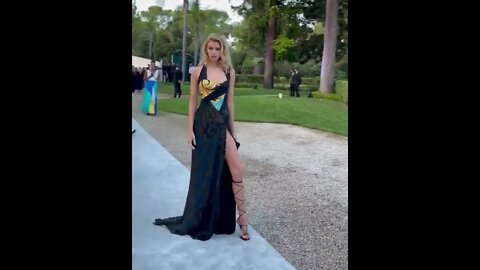 Stella Maxwell in Versace