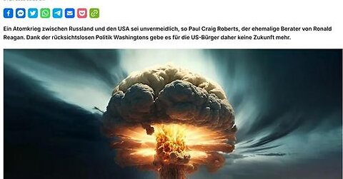 Lawrow Heißer Krieg nun offiziell Unvermeidlicher Atomkrieg bestätigt aus USA