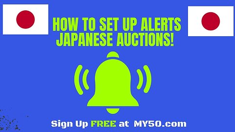 How To Set Up Alerts - Japanese Motorcycle Auctions