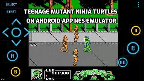 TMNT Teenage Mutant Ninja Turtles Playing on Android App NES Emulator - Scene 4