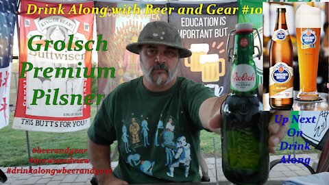 Grolsch Pilsner Drink Along with #beerandgear number 10 4.5/5