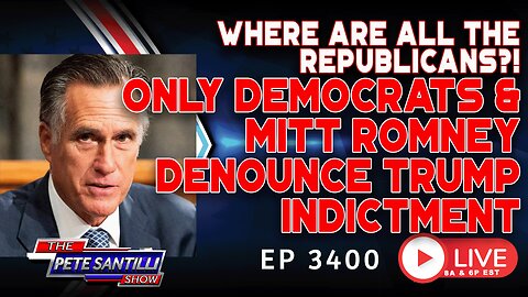 REPUBLICANS REMAIN SILENT - ONLY DEMOCRATS & MITT ROMNEY DENOUNCE TRUMP INDICTMENT | EP 3400-8AM