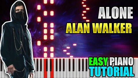 Alone - Alan Walker | Easy Piano Tutorial
