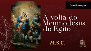 A volta do menino Jesus do Egito