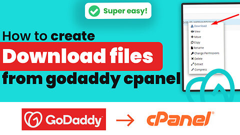 How to download files from GoDaddy cPanel