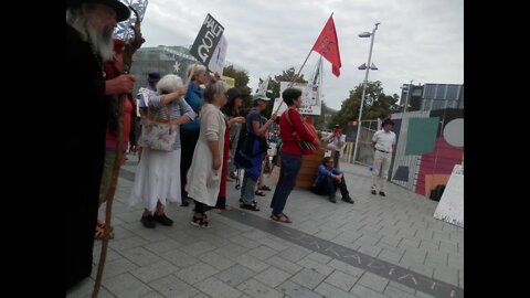 5G Protest, Christchurch, New Zealand.